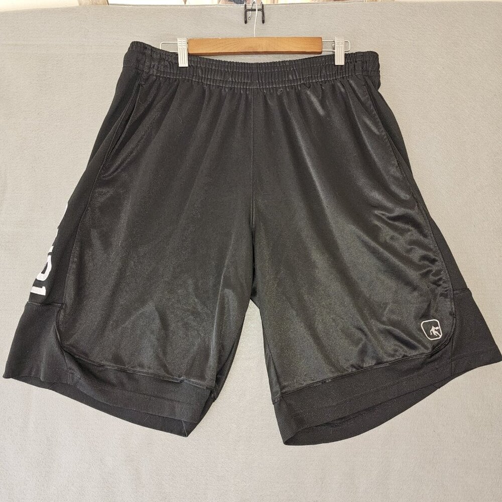 And 1 Mens XL Black Stretchy Elastic Comfy Athletic Basketball Shorts